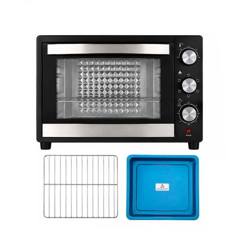 wintem forno elettrico da banco 45 litri ventilato con timer e doppio vetro 1800w con accessori ean 8056819078572