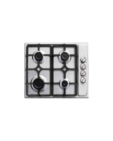 60cm Stainless Steel Built-In Gas Hob with 4 Burners