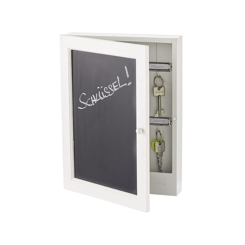 Key holder box with chalkboard 22x5x30cm
