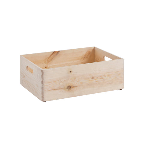 Wooden storage container 40x15x30cm