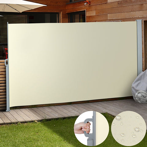 Beige Shade and Windbreak Screen 180x300cm