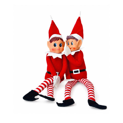 saint joy elfi di natale set 2 pezzi flessibili h40 cm 2 fantasie ean 8050043128430