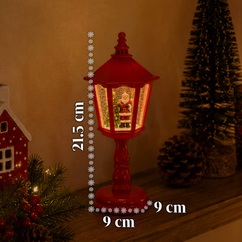 saint joy lampada natalizia con neve luci led e musica usb 2 colori ean 8050043128195