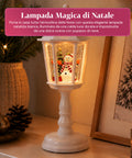 saint joy lampada natalizia con neve luci led e musica usb 2 colori ean 8050043128195