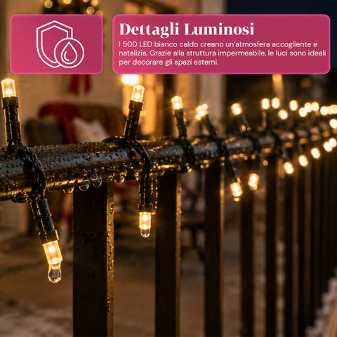 saint joy luci natalizie da esterno solari con telecomando 4 lunghezze ean 8050043128454