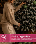 saint joy palline di natale set 12 pezzi a8 cm stile antico 2 colori ean 8050043128263