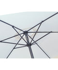 garden friend ombrellone quadrato 3x3m bianco poliestere 27h m ean 8023755007225