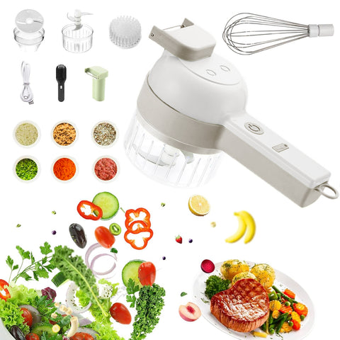 4-in-1 Cordless Food Chopper 1200mah