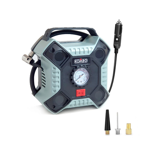 Electric compressor with 63cm hose and 3 adapters 12v