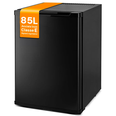 Low Single-Door Steel Refrigerator 85l Black