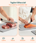 avilia home set 3 taglieri bifacciali varie dimensioniin acciaio inox antiruggine ean 8052879011498