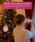 saint joy fermatende natalizi set 2 babbo natale e pupazzo di neve 16x30 cm ean 8050043127914