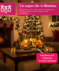 saint joy villaggio di natale animato frostvale con luci led musica e slitta in movimento ean 8050043127440