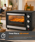 wintem forno elettrico da banco 45 litri ventilato con timer e doppio vetro 1800w con accessori ean 8056819078572