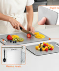 avilia home set 3 taglieri bifacciali varie dimensioniin acciaio inox antiruggine ean 8052879011498