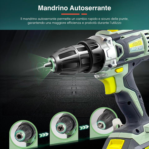 immagine-5-kombo-trapano-avvitatore-a-percussione-con-batteria-2ah-e-valigetta-con-13-accessori-20v-230hz-ean-8053340479540