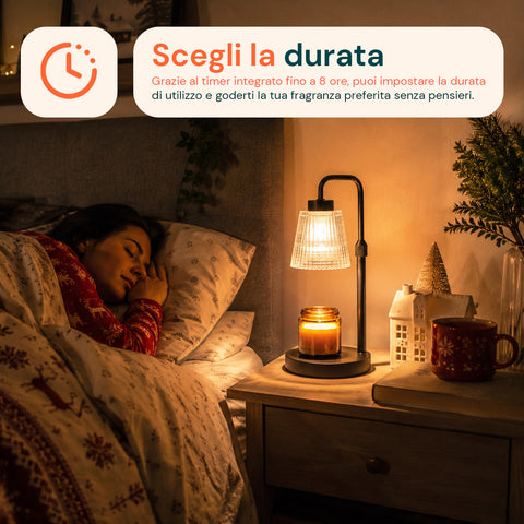 avilia home lampada scaldacandele con timer dimmerabile e altezza regolabile ean 8052879014871