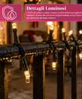 saint joy luci natalizie da esterno solari con telecomando 4 lunghezze ean 8050043128454