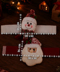 saint joy fermatende natalizi set 2 babbo natale e pupazzo di neve 16x30 cm ean 8050043127914