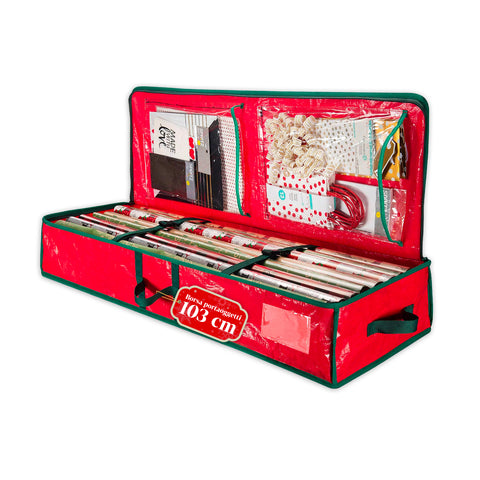 Multi-Purpose Organizer for Christmas Decorations in Oxford Fabric with Handles and Pockets
