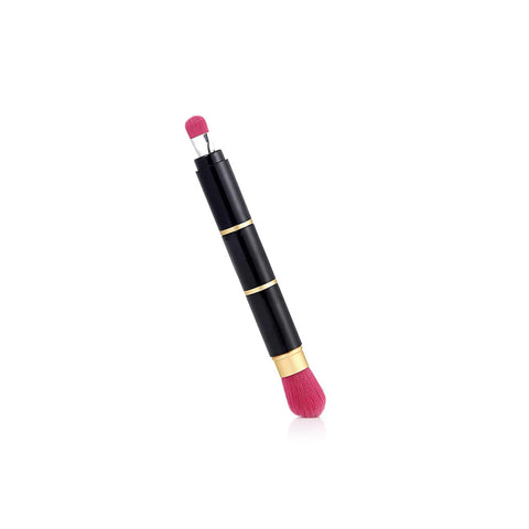 4-in-1 Compact Handbag Make-Up Brush Set with Blush and Eyeshadow