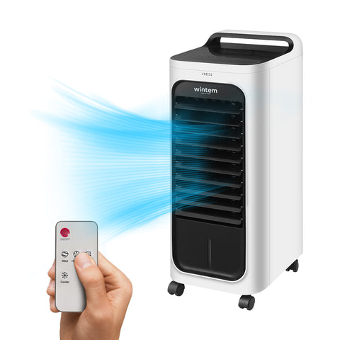 Portable 80W Evaporative Air Cooler with 7L Tank, Timer, Remote Control and LED Display
