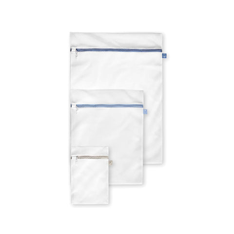 Set of 3 Sizes of Reusable Nylon Washing Bags for Washing Machines and Dryers