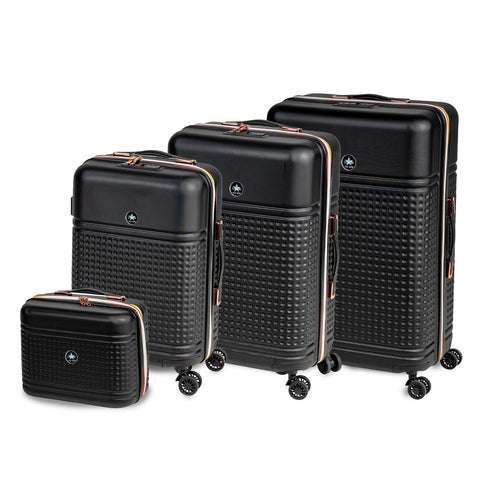 3-Piece ABS Luggage Set - 55/66/76cm Trolleys and Beauty Case