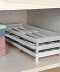 Avilia Set 3 Scaffali Richiudibili Salvaspazio Multiuso Design Compatto e Pieghevole Bianco Ean 8056819050189