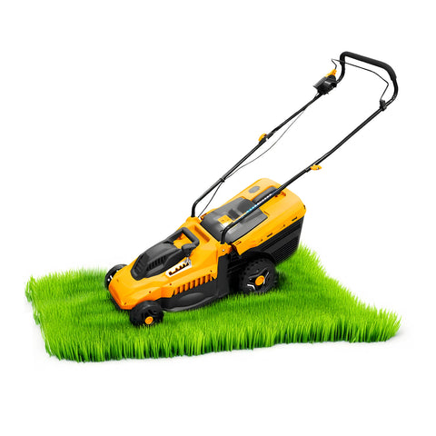 1400W Push Electric Lawn Mower with 35L Bag and 5 Cutting Heights