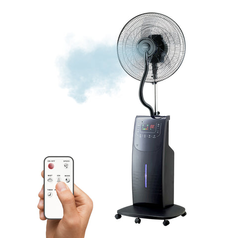 90W Pedestal Misting Fan with 3L Tank and Oscillation
