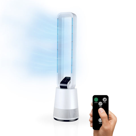 Modern Bladeless Air Cooler 50W with 3 Speeds, Oscillation and Remote Control