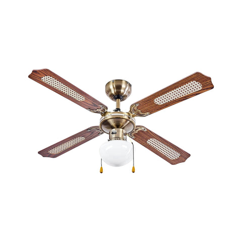 Reversible Ceiling Fan for Summer and Winter, with Light and 3 Speeds