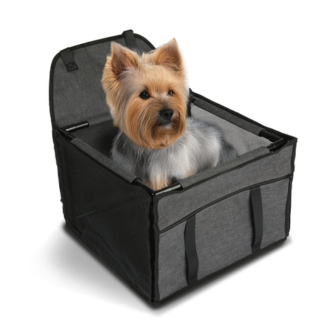 Sturdy Car Seat for Small Dogs 39x39 H28cm with Safety Hook