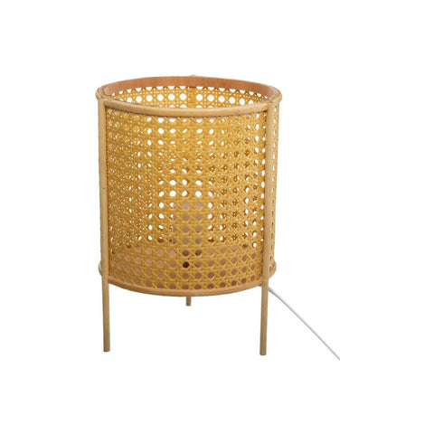 Bamboo and rattan table lamp 28 cm