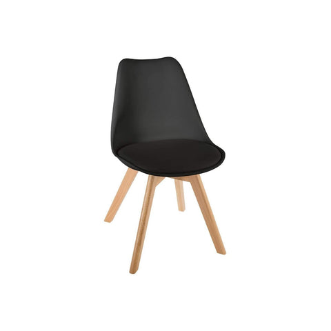 Dining Chair with Beech Wood Legs