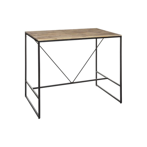 Acacia wood and metal table 115x70x98cm
