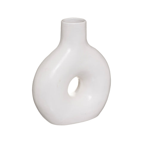 Circle ceramic vase 17x21cm
