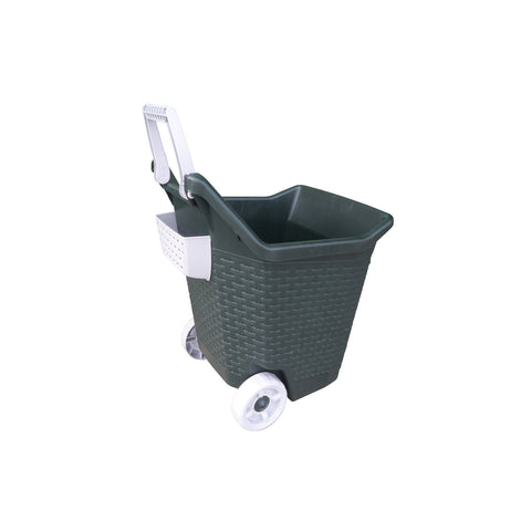 Wheelbarrow with Wheels and Handle Kart Moss 76l