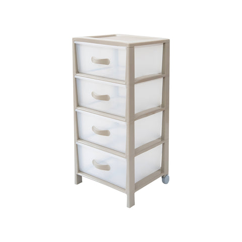 Futura 4-drawer chest of drawers, taupe