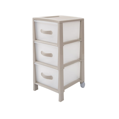 Futura Slim Taupe 3-Drawer Chest