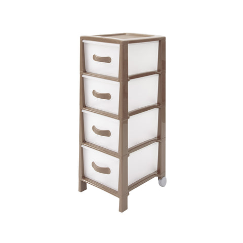 Futura Slim 4-Drawer Unit Mocha
