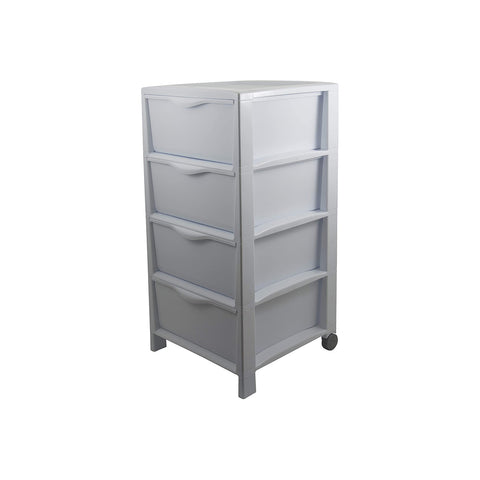 Spring 4-Drawer Chest of Drawers White
