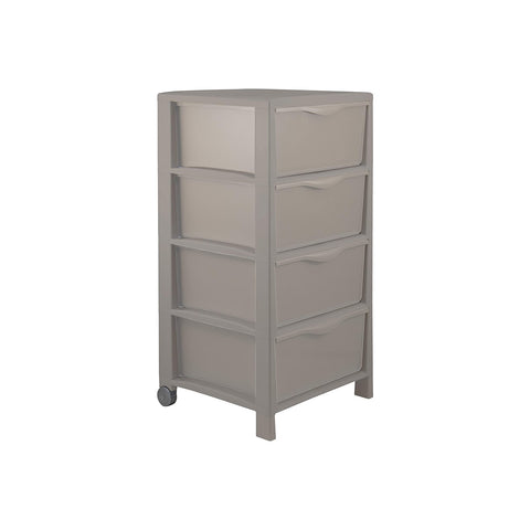 Spring 4-Drawer Chest of Drawers Taupe