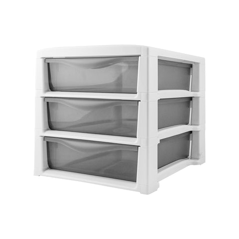 Spring Office 3-Drawer Unit Smoke White