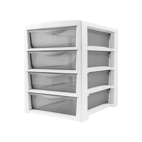Spring Office 4-Drawer Unit Smoke White