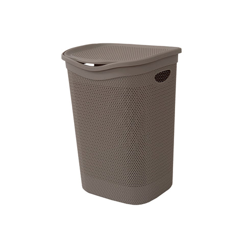 55 L Woven Laundry Basket - Taupe