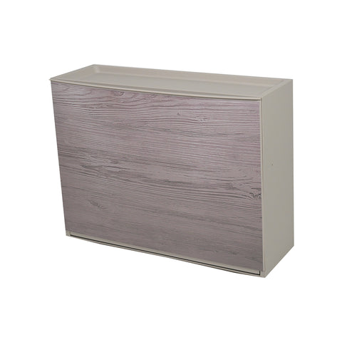 Iml Wood Wall-Mounted Shoe Cabinet 16x51,5x39cm - Taupe Gray