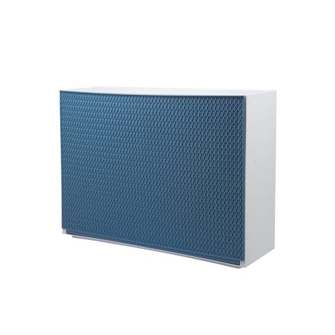 Intreccio Wall-Mounted Shoe Cabinet 16x51,5x39cm Avio Blue