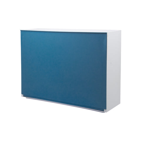Smooth Wall-Mounted Shoe Cabinet 16x51,5x39cm Aviation Blue